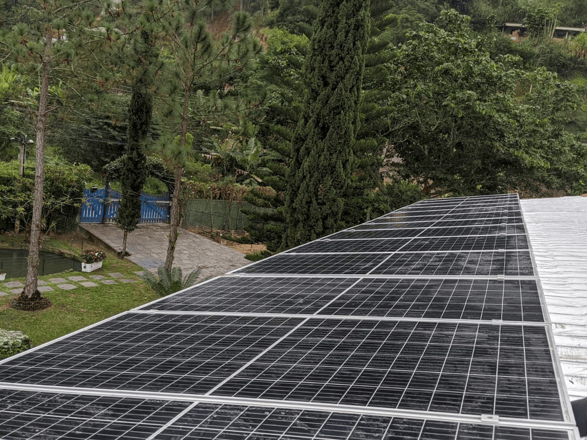 Sistema fotovoltaico instalado