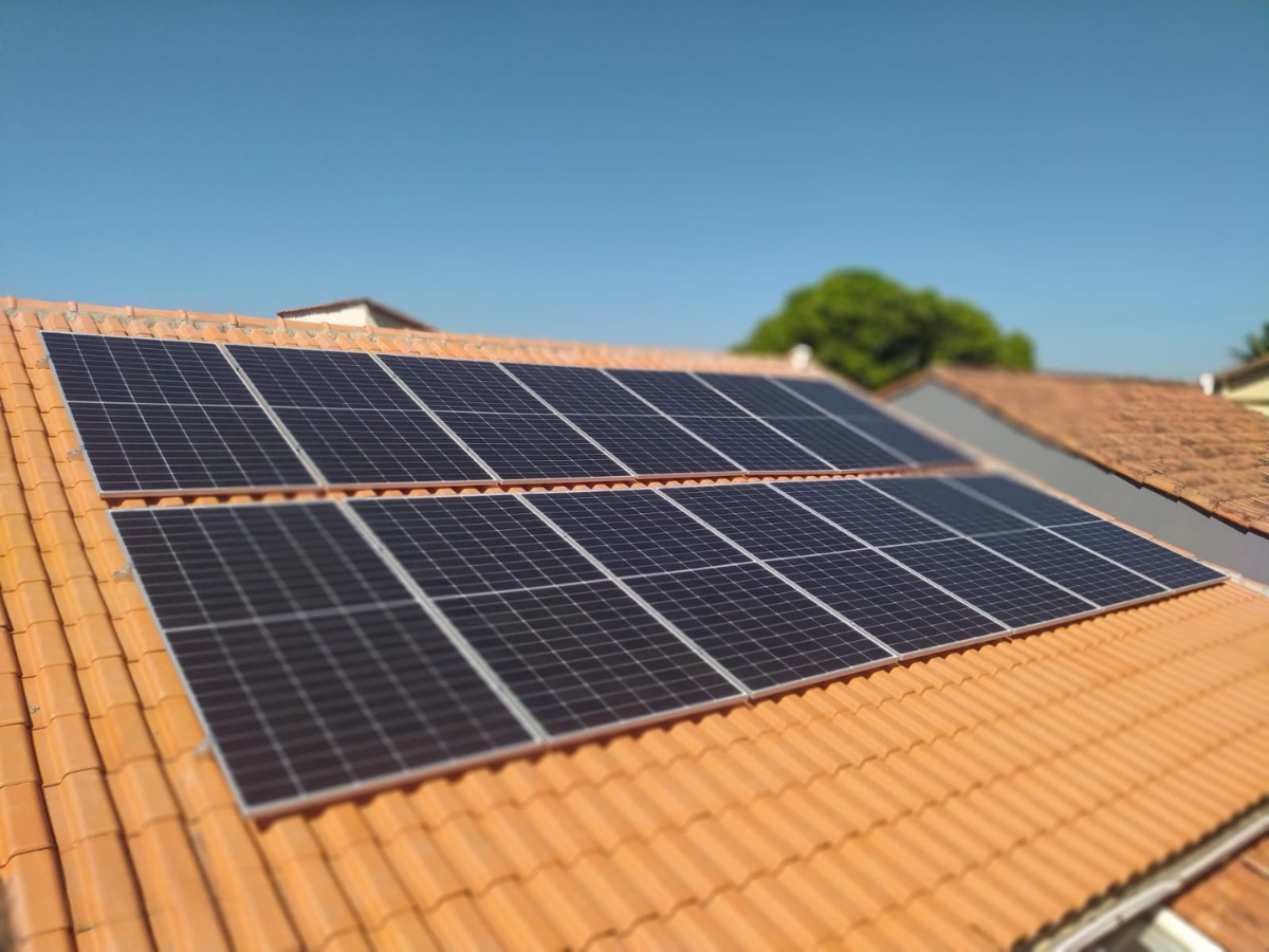 Instalação solar residencial